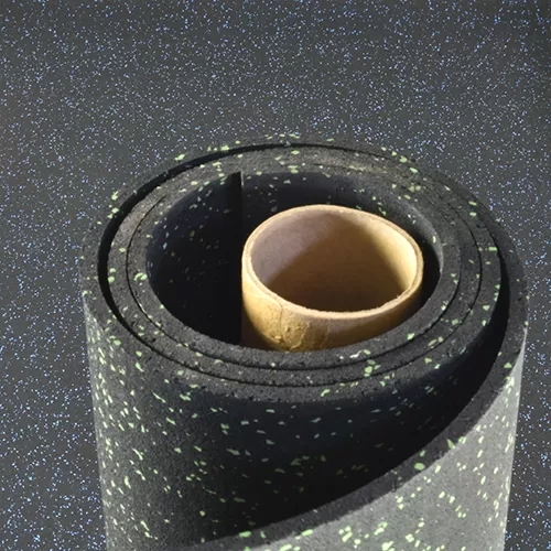 Rubber Flooring Roll with Regrind Confetti