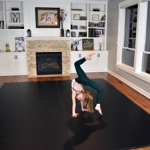 Home dance floor adagio 10x10 with tape in living room