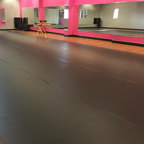 using floor polish on marley dance studio floors is not recommended