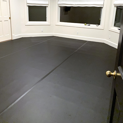 Black Marley Dance Floor for Home Practice