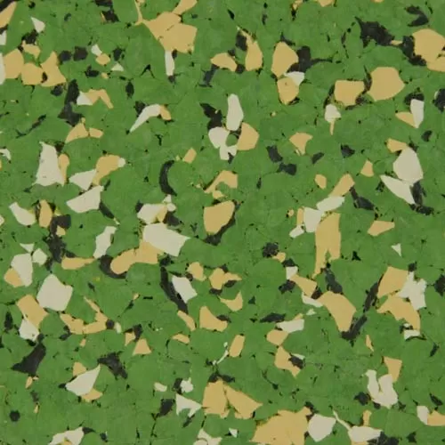 Resilient Colored Rubber Floor Tiles, Camouflage Floor Tiles