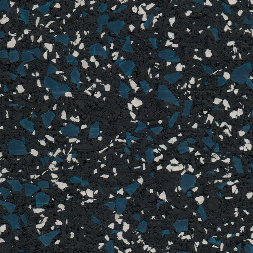 Action Sport Rubber Gym Tile Choice 35 % Color 1 Inch x 2x2 Ft. Rascal Blue close up