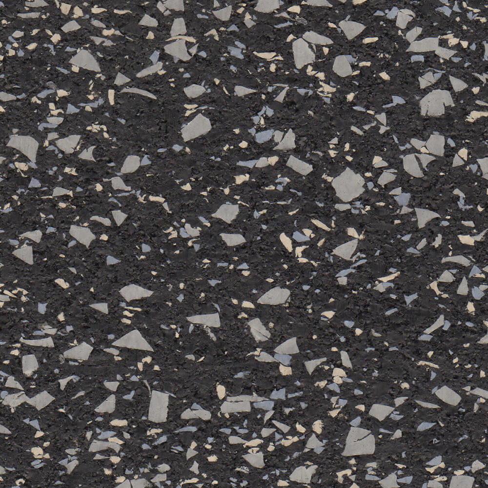 Action Sport Rubber Gym Tile Choice 35 % Color 1 Inch x 2x2 Ft. Shadow Gray close up