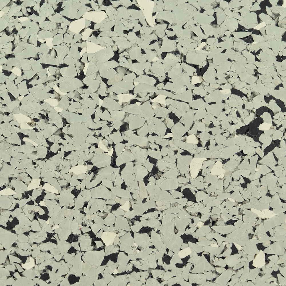 Action Sport Rubber Gym Tile Supreme 95% Color 1 Inch x 2x2 Ft. Snowsilde Gray close up