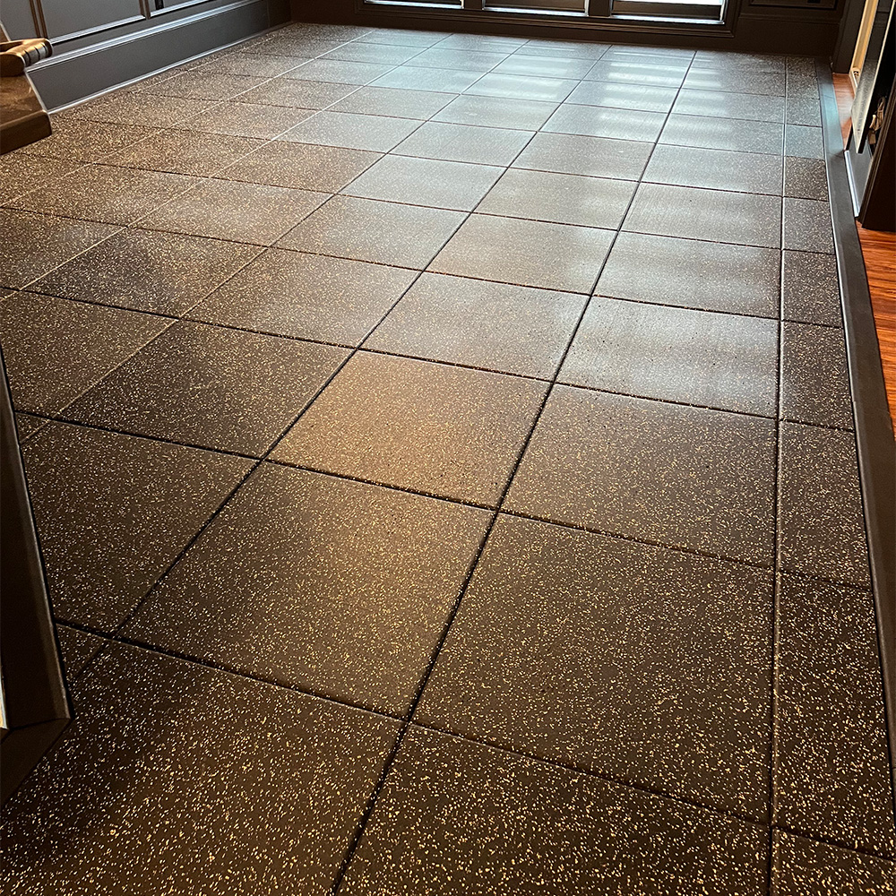 basement home gym flooring