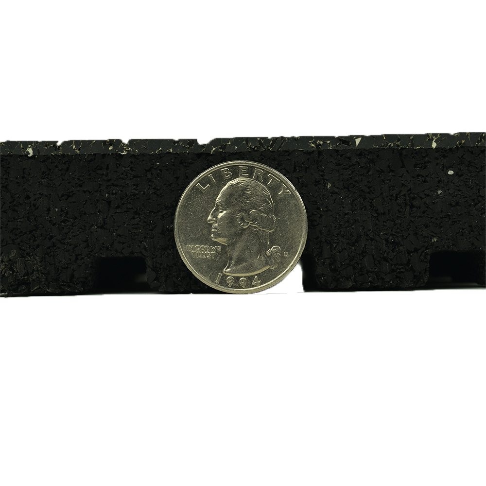 Action Sport Rubber Gym Tile 10% Color 1 Inch x 2x2 Ft. thickness with coin