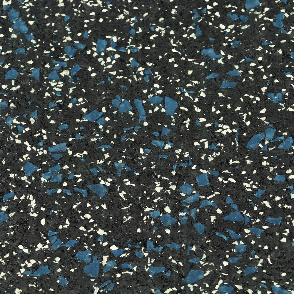 Action Sport Rubber Gym Tile Choice 35 % Color 1 Inch x 2x2 Ft. Rascal Blue close up