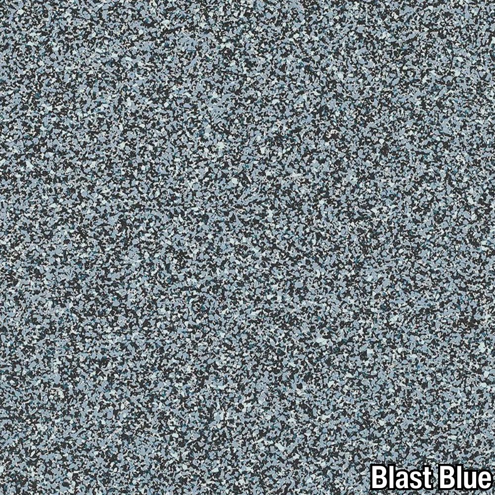 Rubber Gym Flooring Square Tiles Domination 38 x 38 Inch x 12mm blast blue full