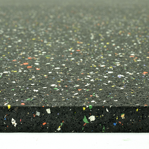Rubber Mat 35.5 x 48 x 1/2 Inch Confetti - Trued
