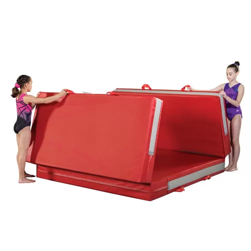 Safety Gymnastic Mats Bi-Fold 5x10 ft x 8 inch Action