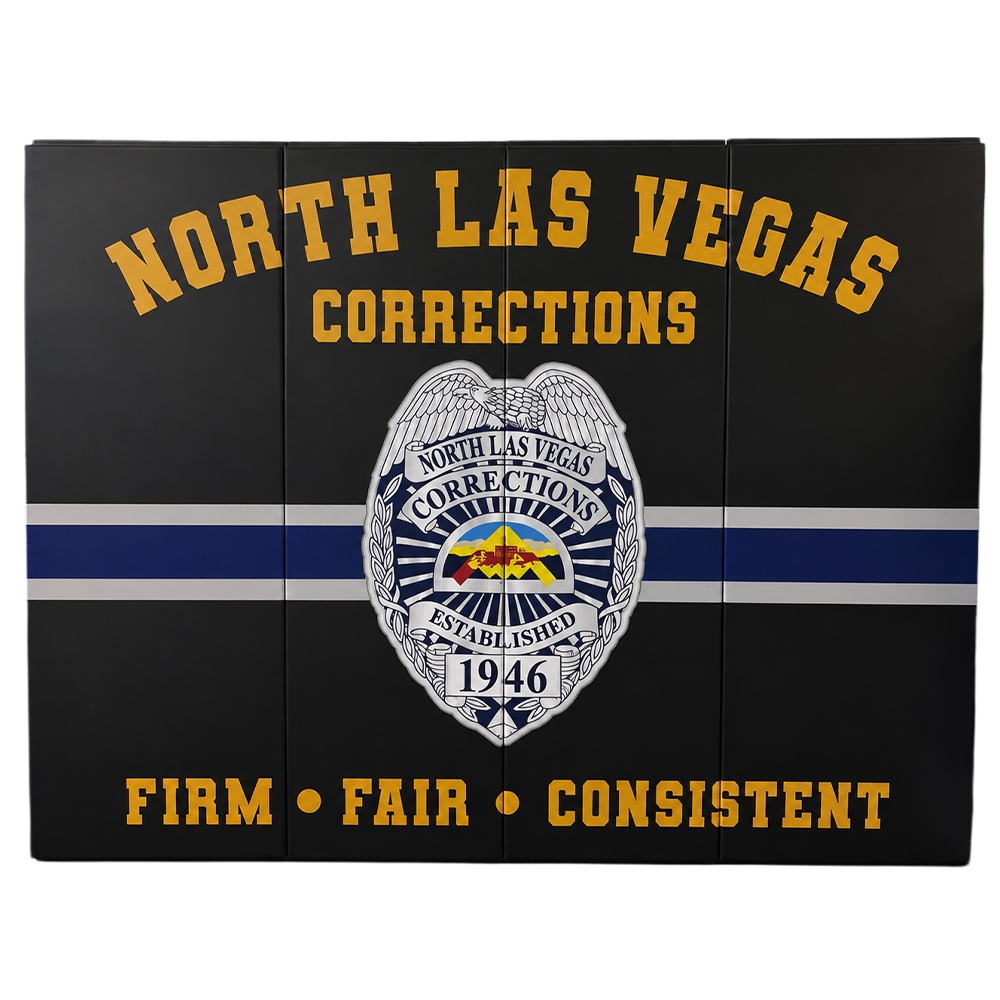 north las vegas corrections logo featured on wall pads
