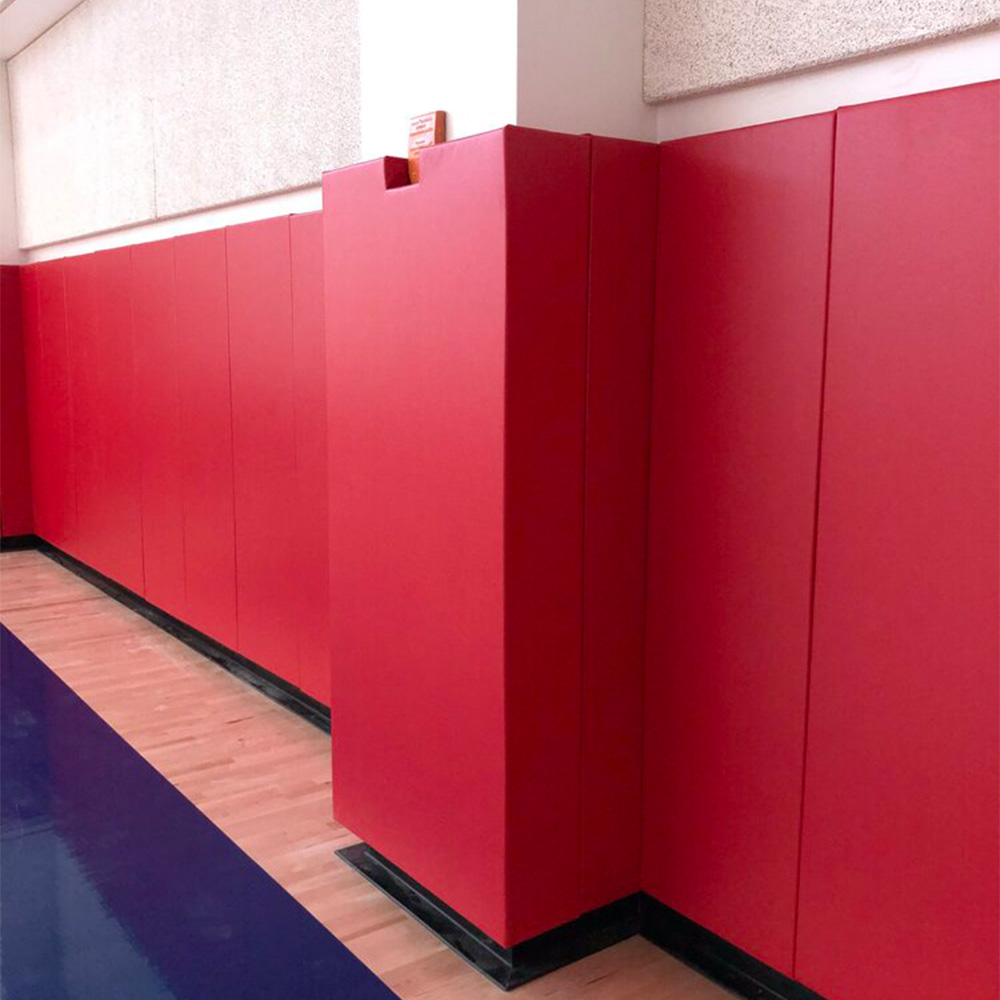 red wall pad & column pad install