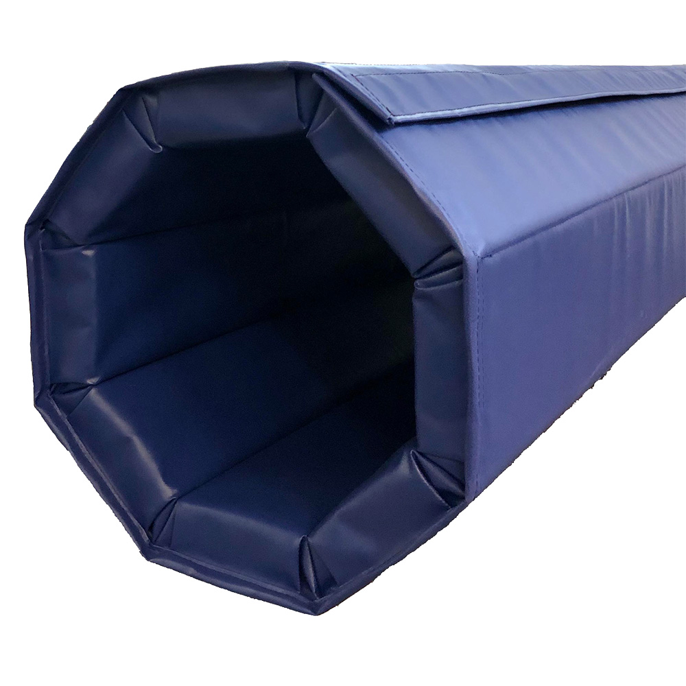 blue round indoor safety pilaster wrap