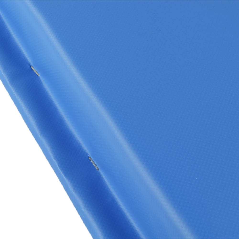 Safety Fire Rated Impact Wall Pad 2 inch x 2x6 Ft. Lip TB blue top view