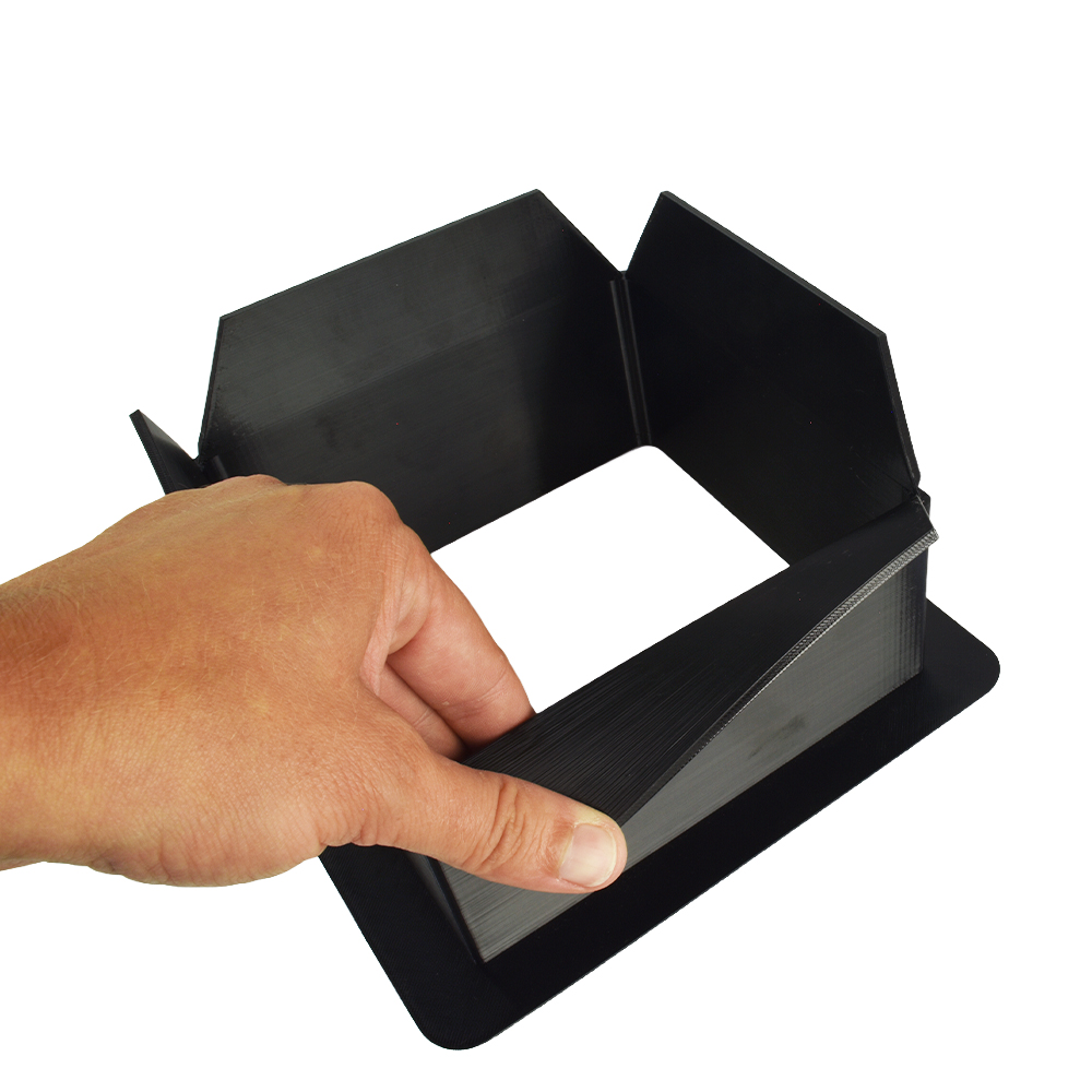 Safety Wall Pad Cutout 6x6 Inch black bend 