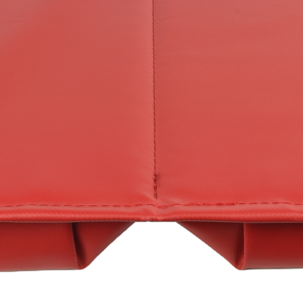Safety Pilaster Wrap red flat outside edge view
