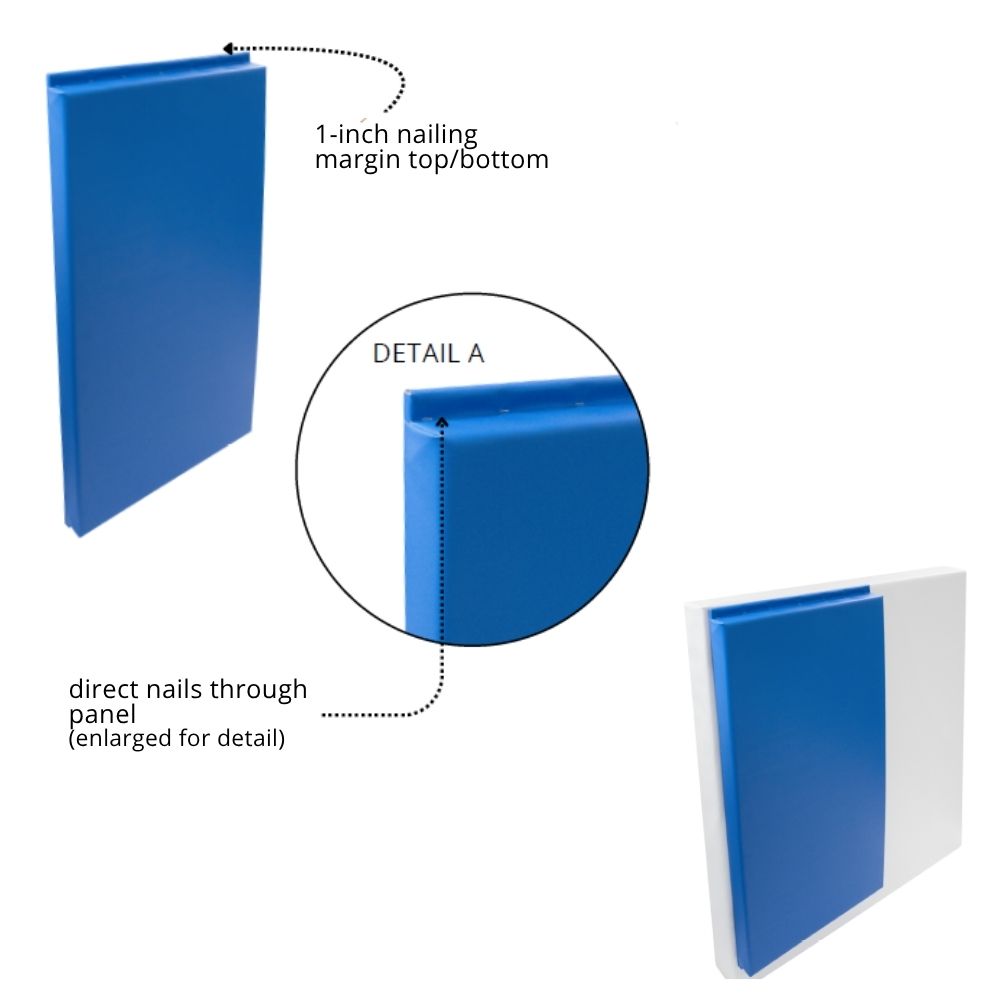 Safety Wall Pad 1x4 Ft x 2 Inch WB LipTB ASTM install diagram