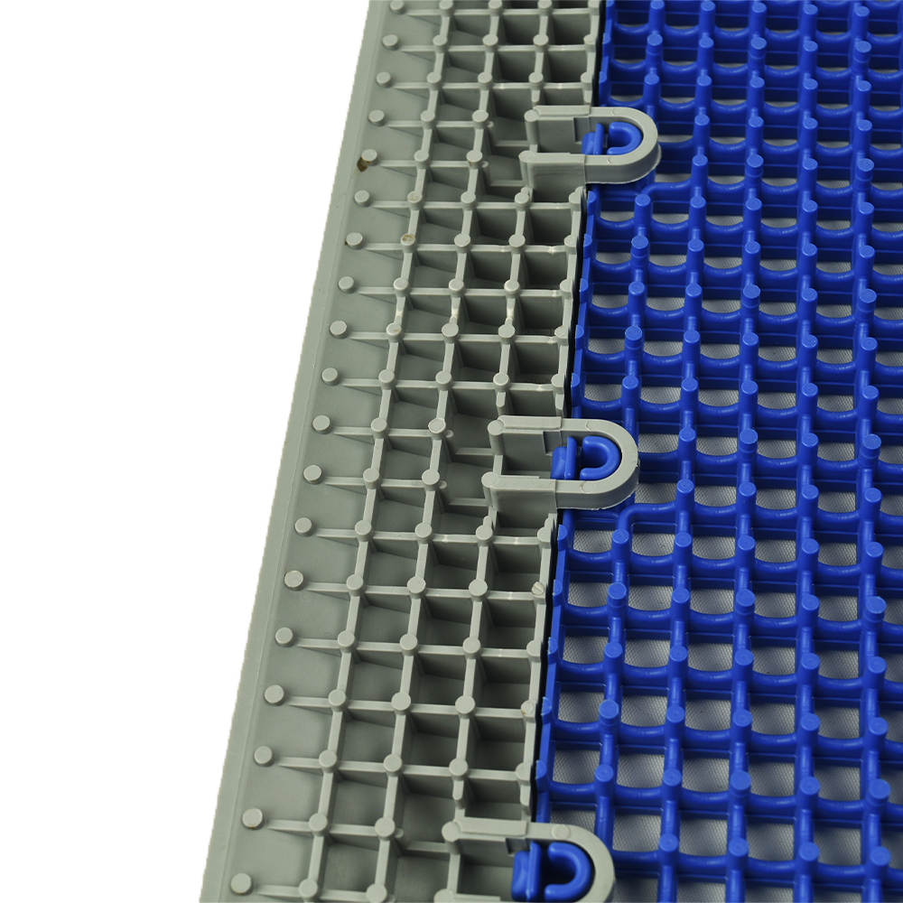 DunkStar BaseCourt Outdoor Corner Edge Borders Gray 5/8 In x 2 Inches Wide bottom view