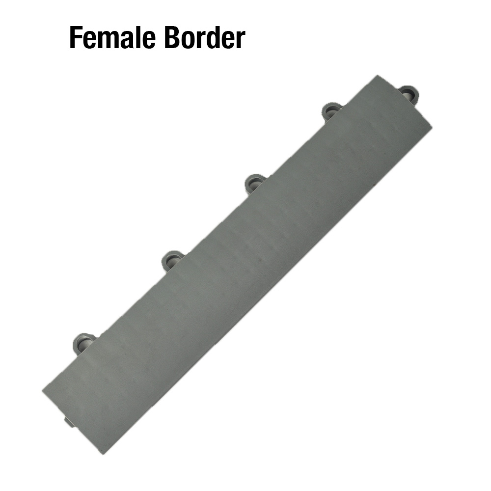 Female DunkStar BaseCourt Outdoor Edge Borders Gray 5/8 In x 2 Inches Wide