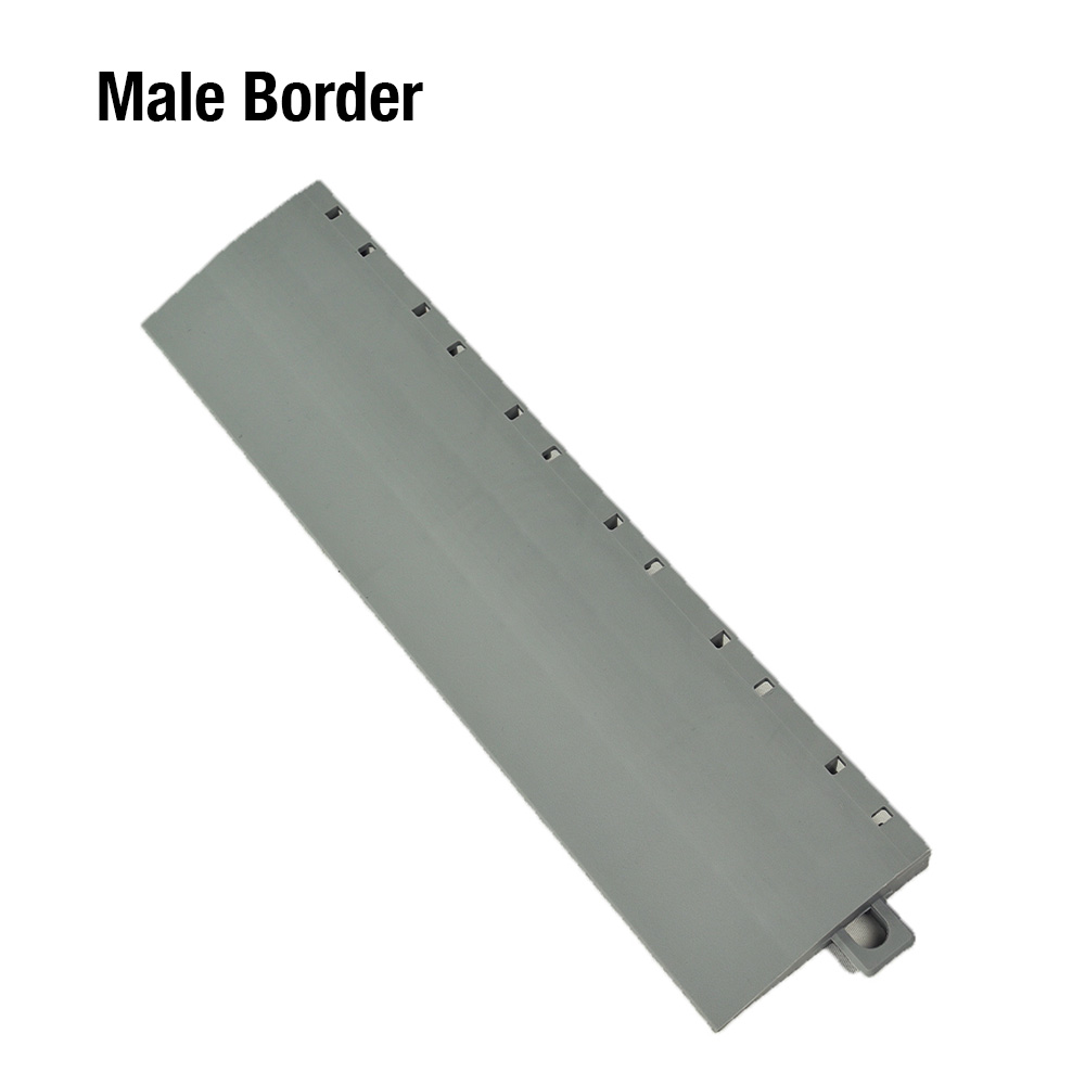 DunkStar Pickleball Outdoor Court Corner Edge Borders Gray 5/8 Inch x 3 Inches Wide female border