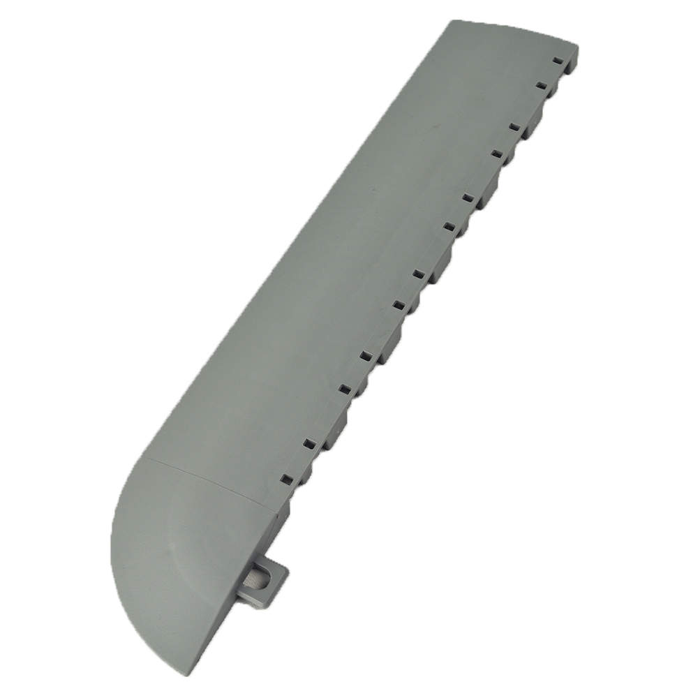 DunkStar Pickleball Outdoor Court Corner Edge Borders Gray 5/8 Inch x 3 Inches Wide female corner border