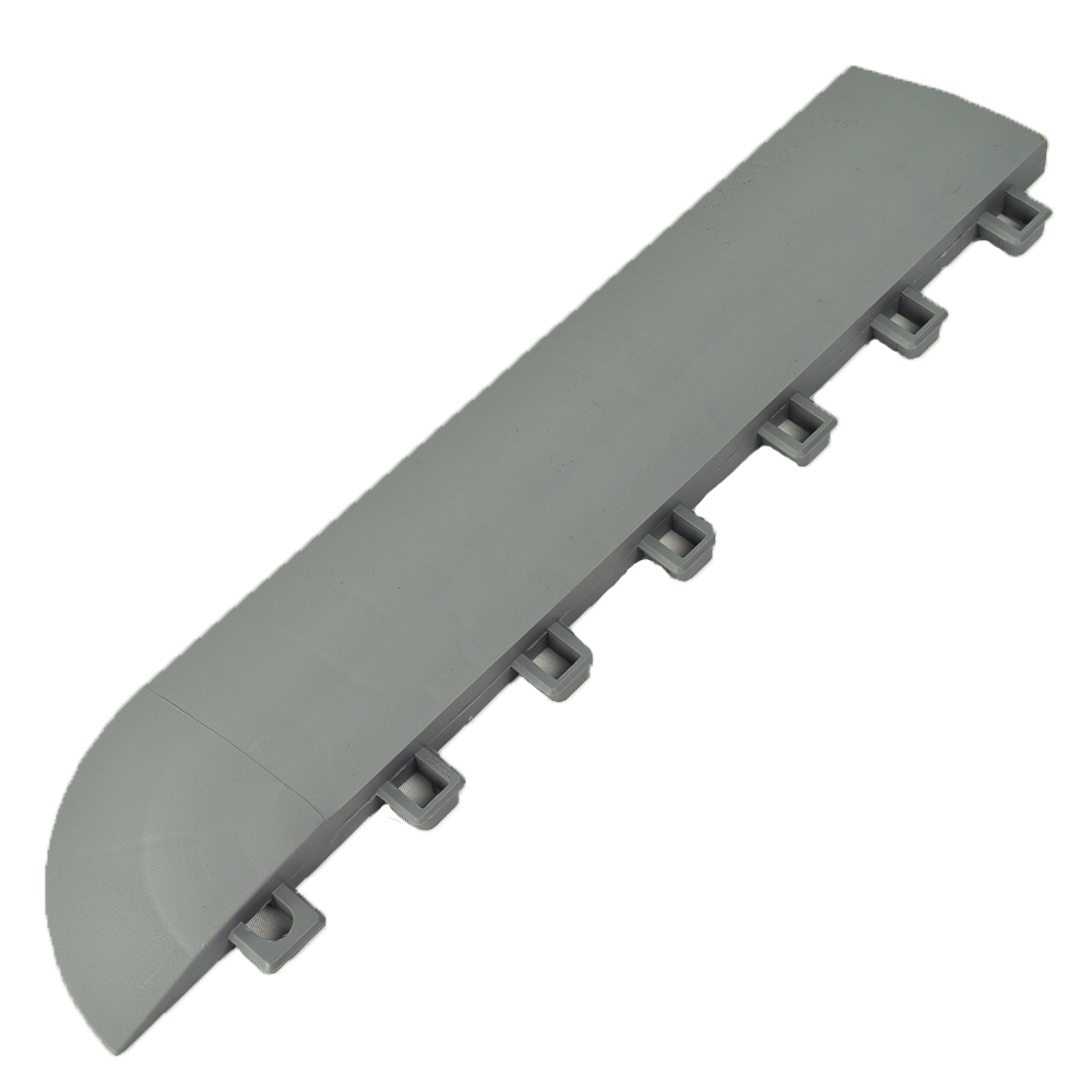 DunkStar Pickleball Outdoor Court Corner Edge Borders Gray 5/8 Inch x 3 Inches Wide border corner female