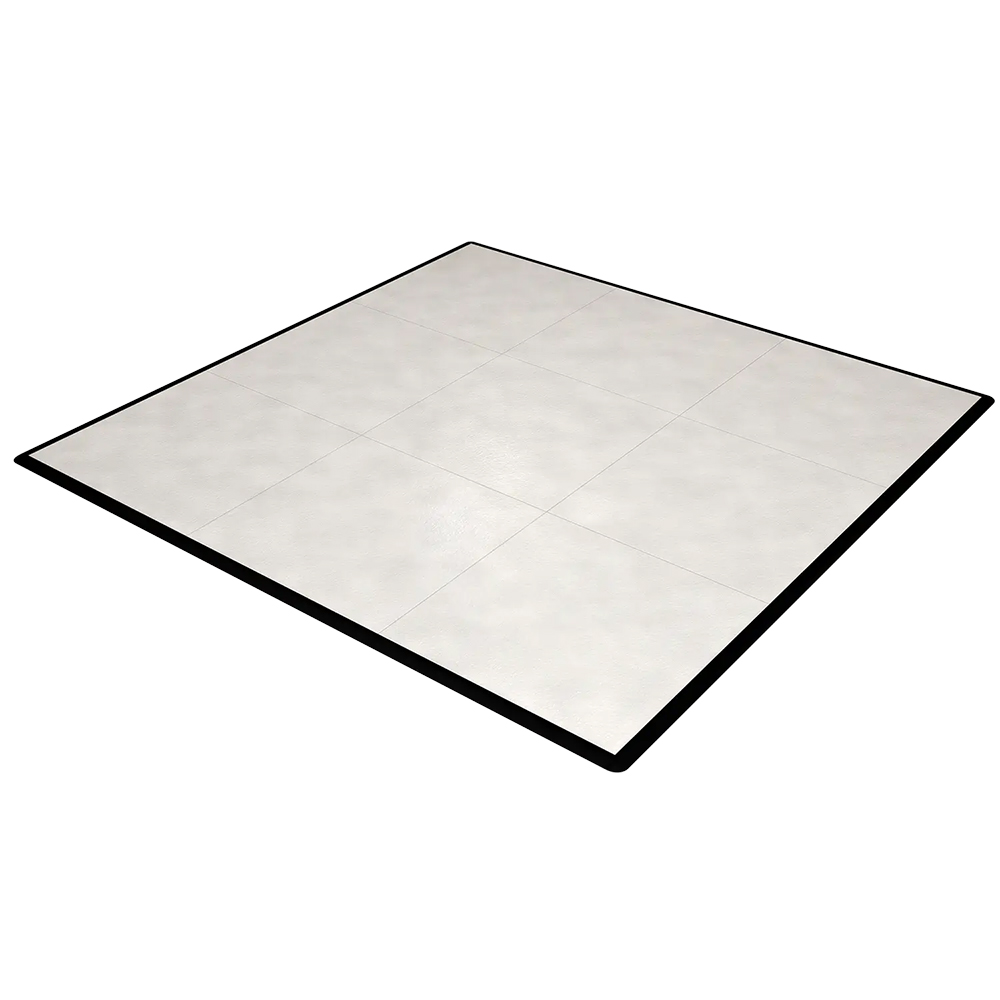slate white snaplock dance floor 9x9 install
