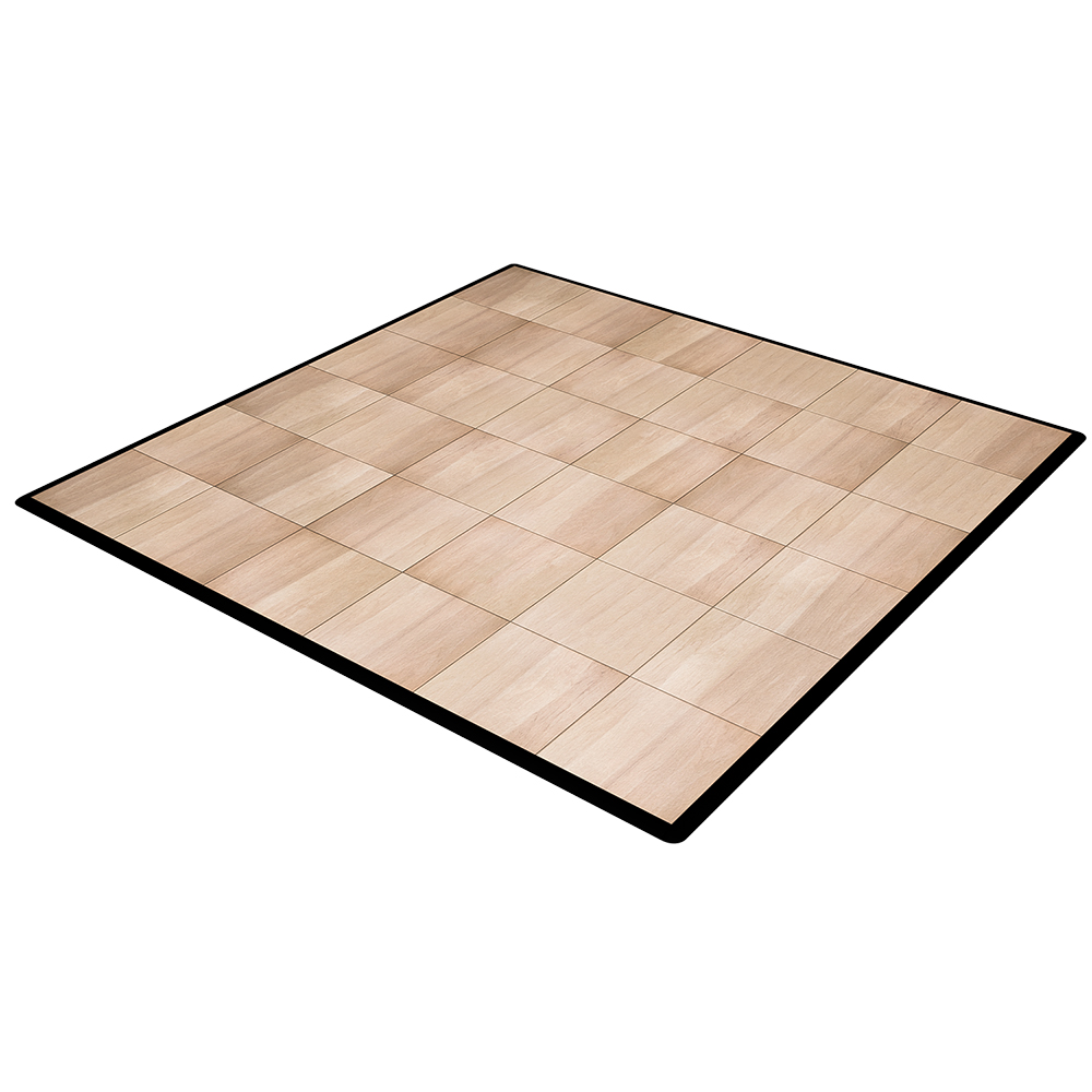 SnapLock Dance Floor Border Edges Corners 1/2 Inch x 2x18 Inches Maple dance floor with borders