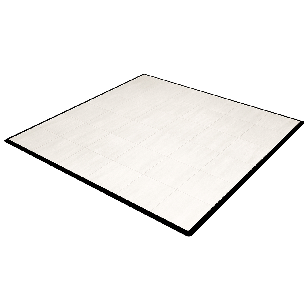 SnapLock Dance Floor XL Premium Tiles 1/2 Inch x 18x18 Inches in White Oak 9x9 foot install