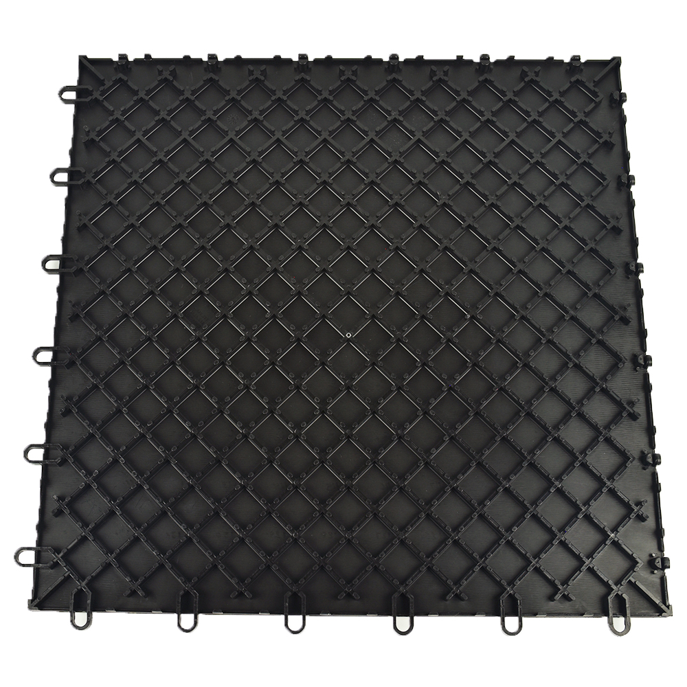 Bottome view of SnapLock Dance Floor XL Premium Tiles 1/2 Inch x 18x18 Inches