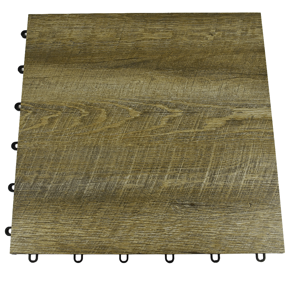SnapLock Dance Floor XL Premium Tiles 1/2 Inch x 18x18 Inches full in in Smoked Oak