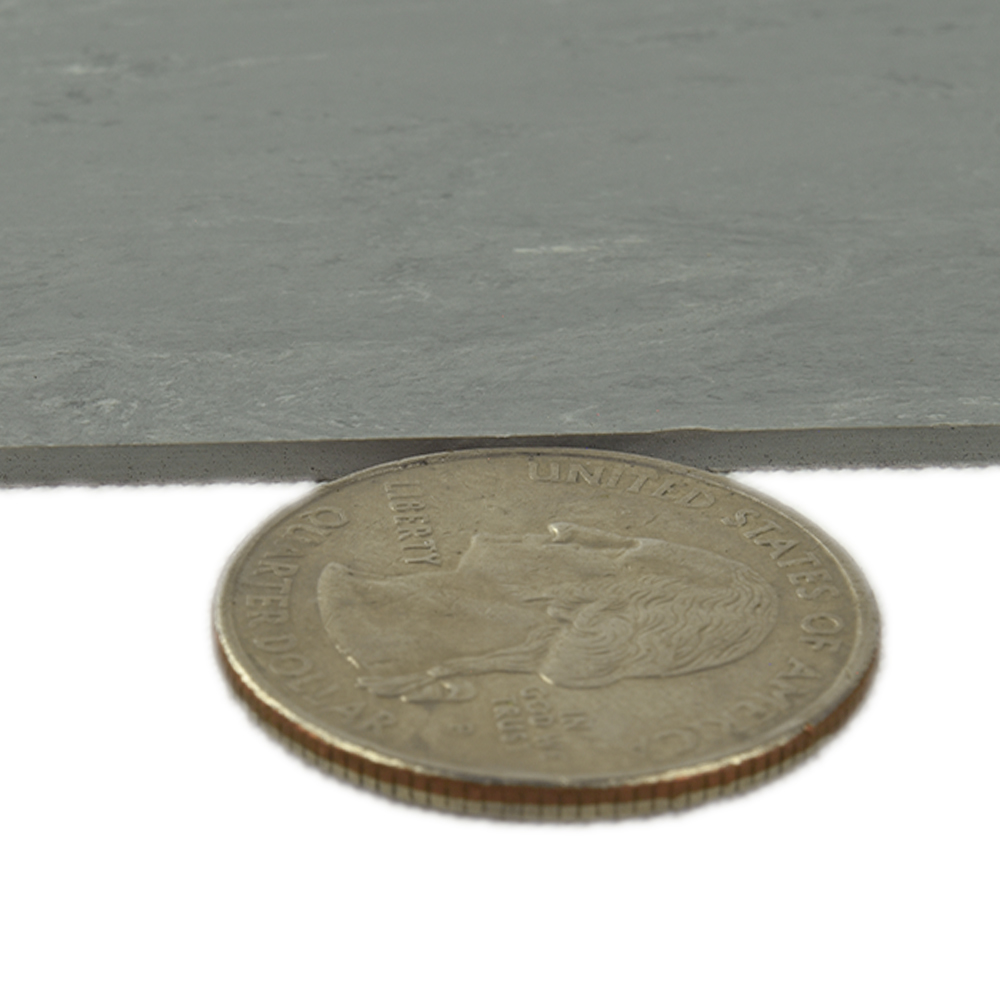 Groove Base Multi-Purpose Dance Floor Roll 2mm x 6.56x65 Ft. thickness compared to quarter