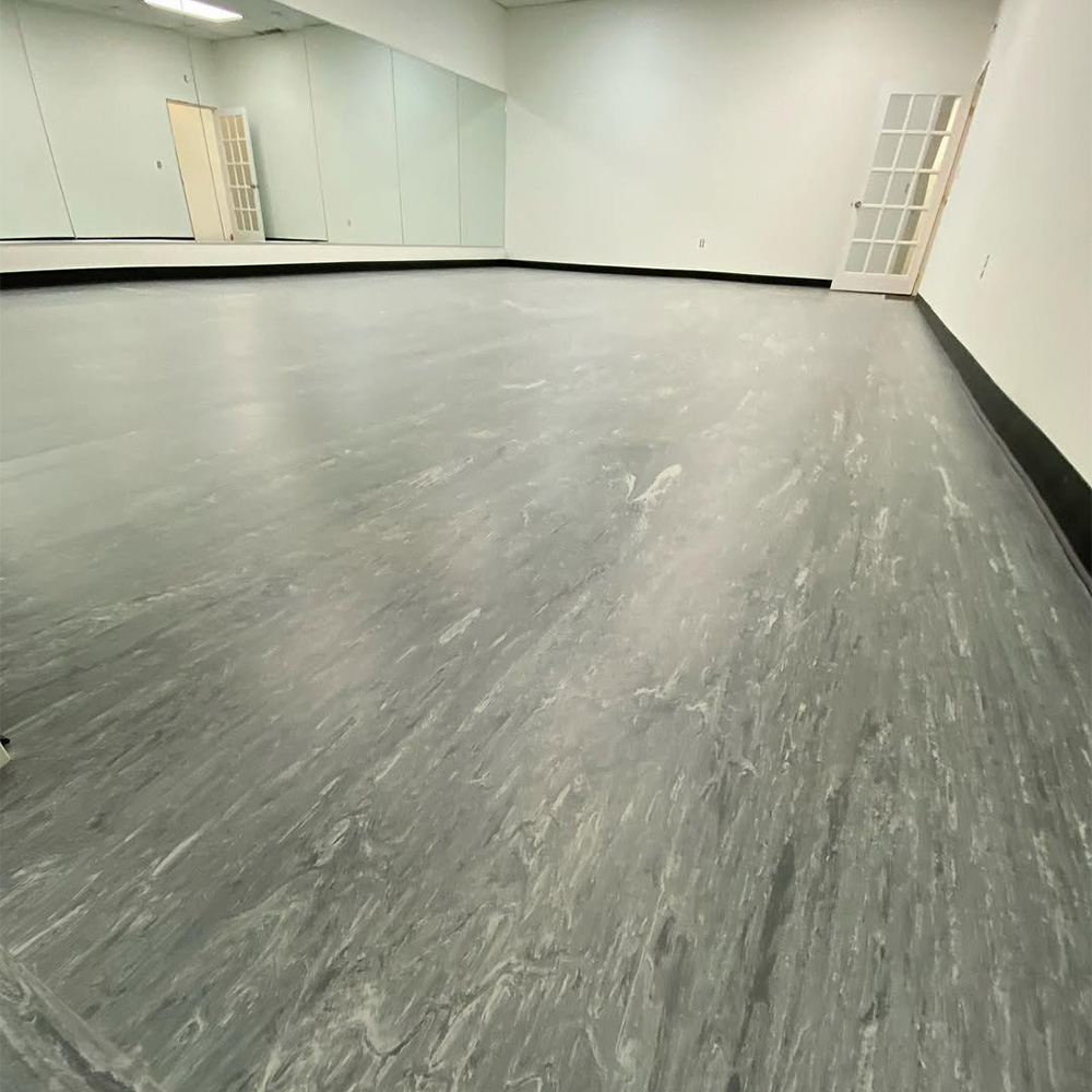 Groove Base Multi-Purpose Dance Floor Roll 2mm x 6.56x65 Ft. corner view