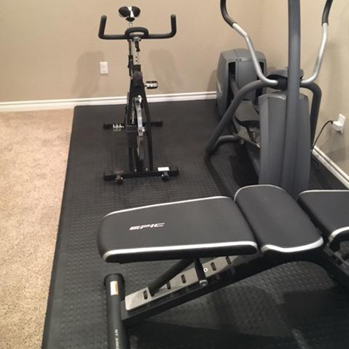 Staylock Bump Top Flooring Under Exercise Equipment