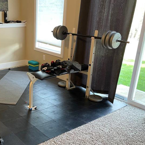 Best Gym Floor Over Carpet for Home - StayLock Tiles