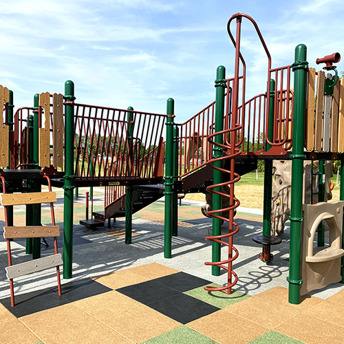 Mock Park Install Sterling Playground Tile 2x2 Ft. 