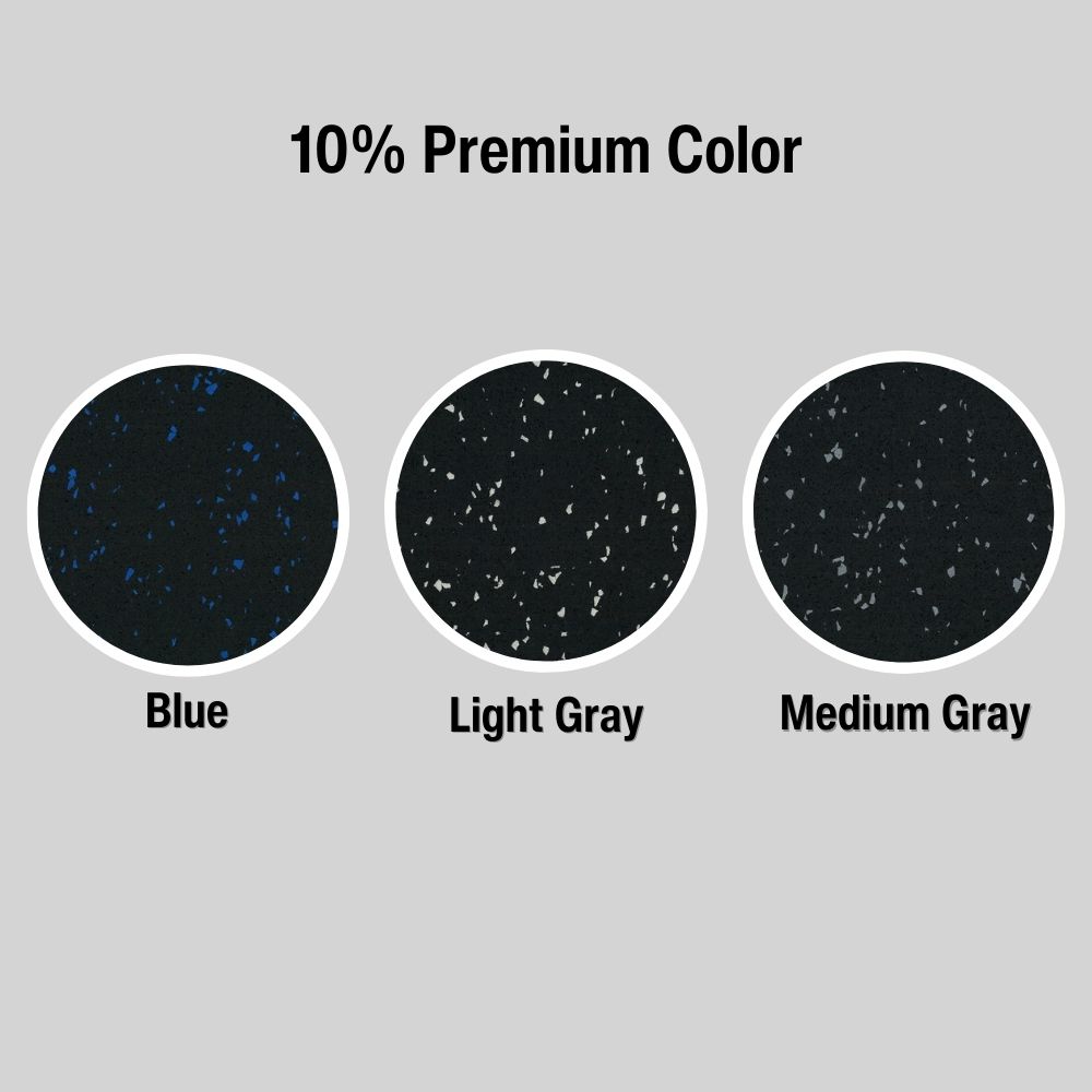 Sterling Athletic Rubber Tile 1.25 Inch 10% Premium Colors all colors
