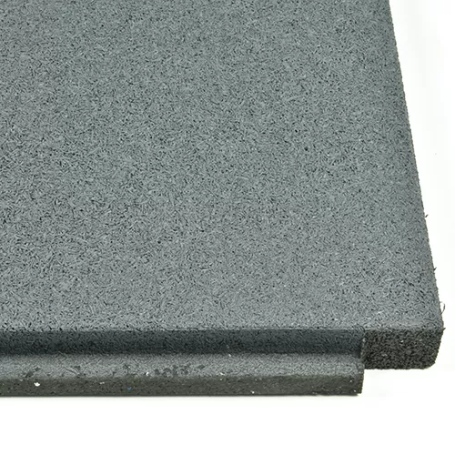 Edge of Sterling Athletic Rubber Tile 1.25 Inch Gray