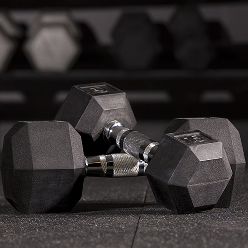 Interlocking Sterling Athletic Sound Rubber Tile 2.75 Inch 35% pewter dumbbells