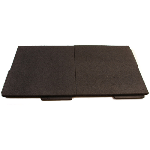 Durable rubber floor tiles