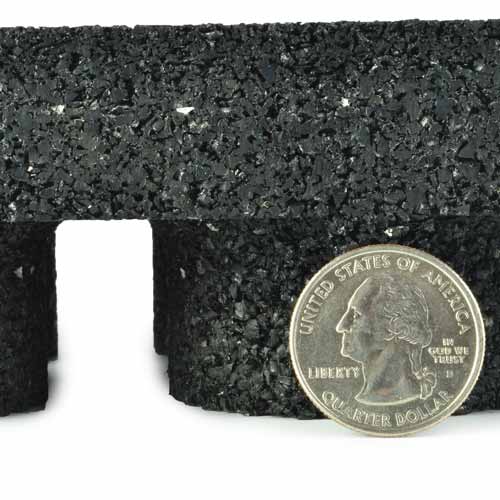 Sterling Athletic Sound Rubber Tile 2 Inch Black Thick