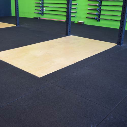 diy gym flooring for sledgehammer tire workout