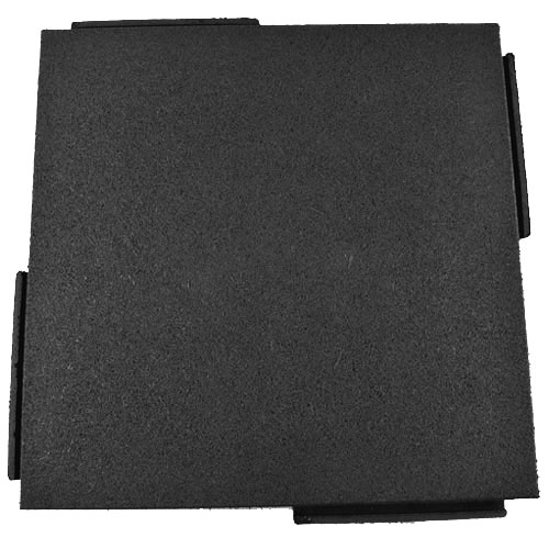 Sterling Rubber Playground Tile 4.25 Inch Black Tile.