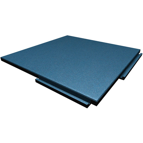 Sterling Athletic Sound Rubber Tile 2.75 Inch Solid Colors blue tile