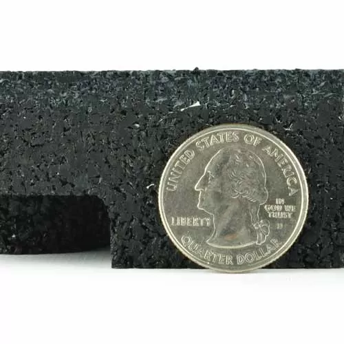 Sterling Athletic Rubber Tile 1.25 Inch Gray thickness