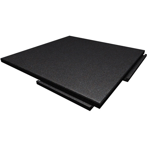 black weightlifting drop pad