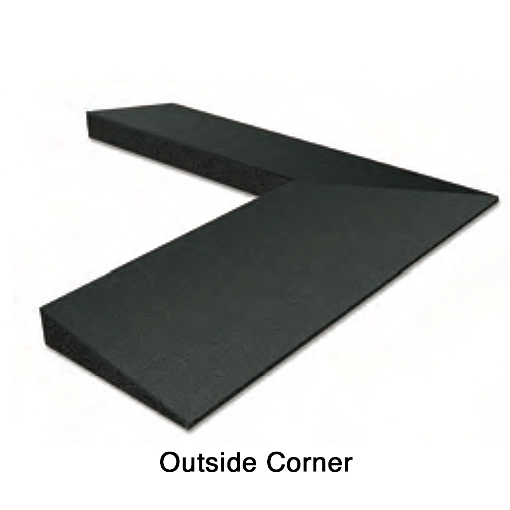 Sterling Playground Corner 2.25 Inch Black outside corner.