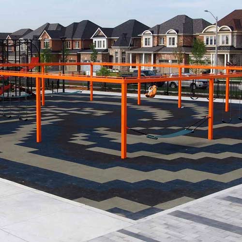 Sterling Playground Tile 3.25 Inch Black Pattern.