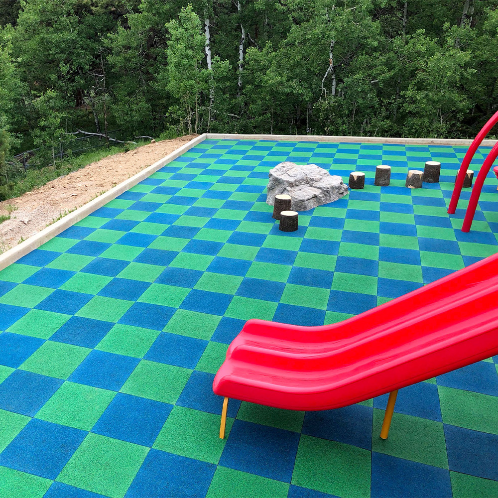 Sterling Playground Tile 4.25 Inch Solid Colors red slide