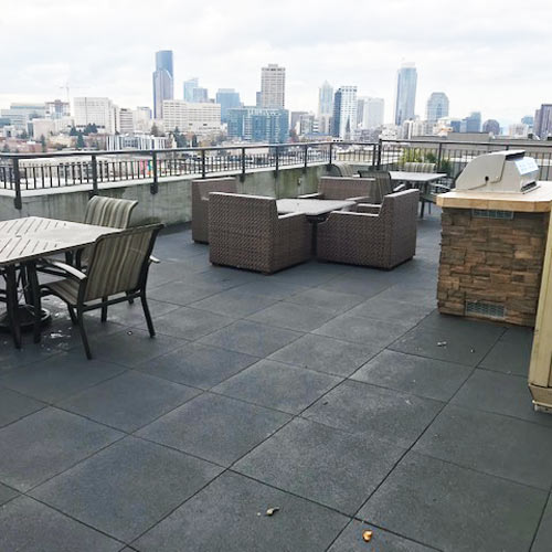 Sterling Patio Tile 2 Inch Black Skyline Install